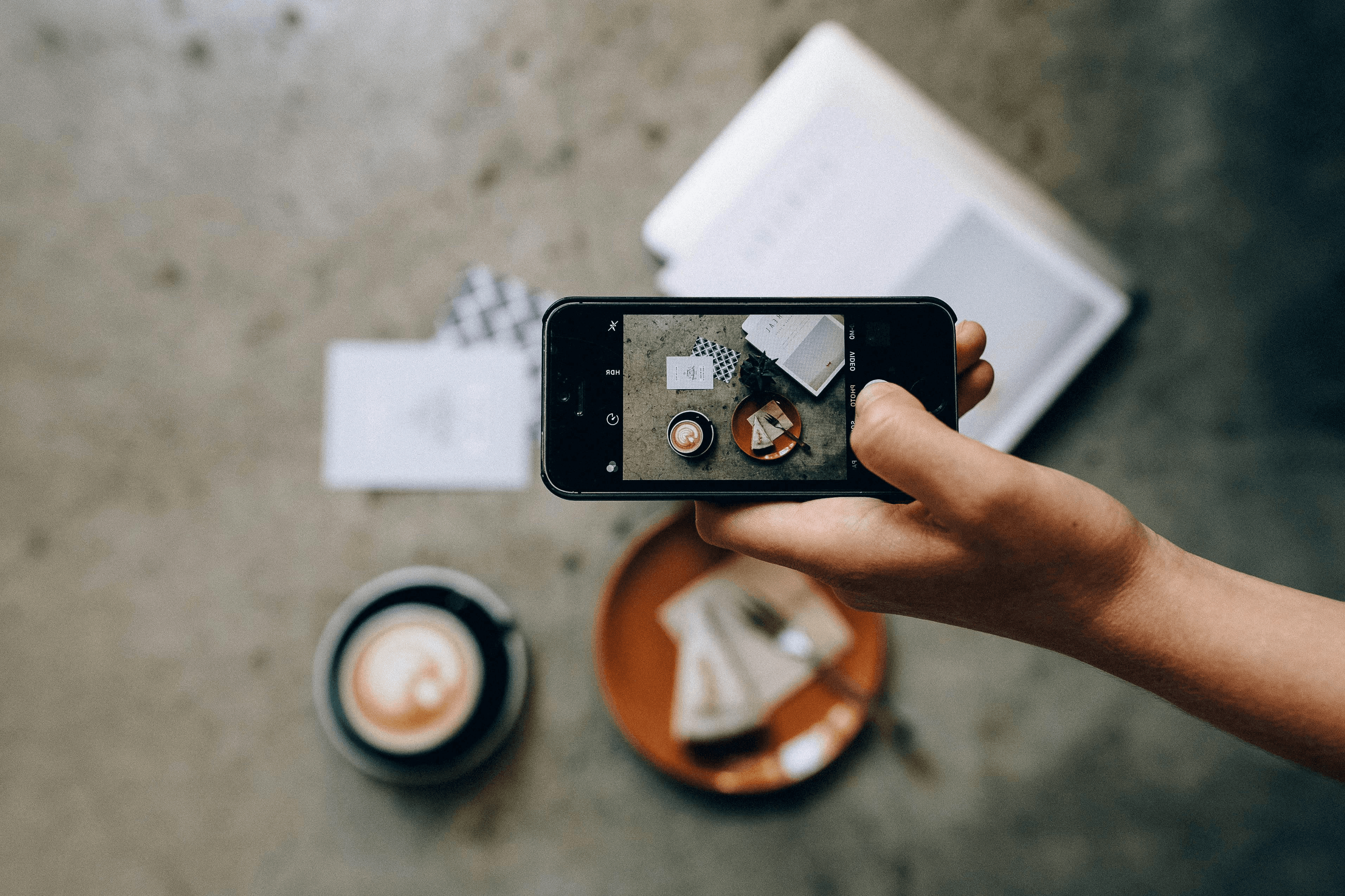 Fresh coffee being poured